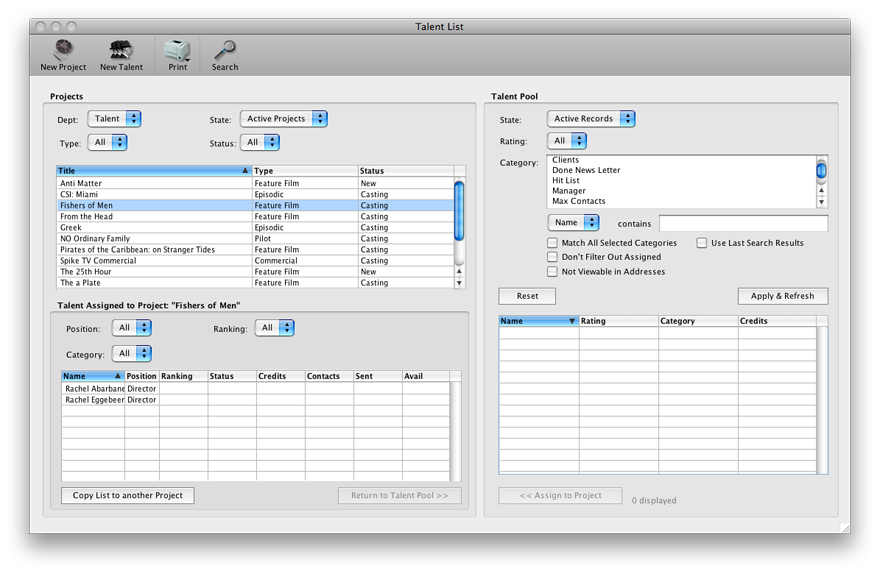 Screenshot: Mac Talent