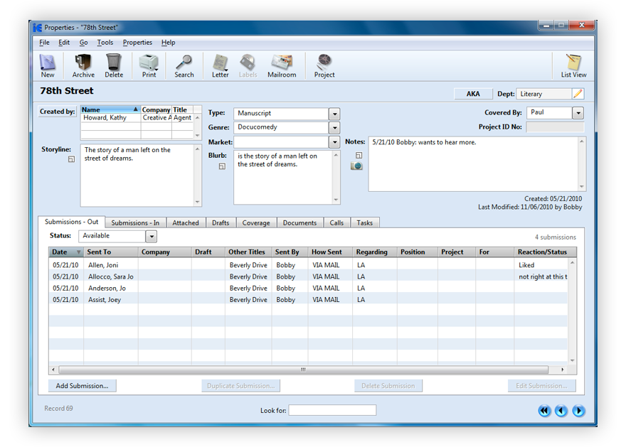 Screenshot: Windows Properties